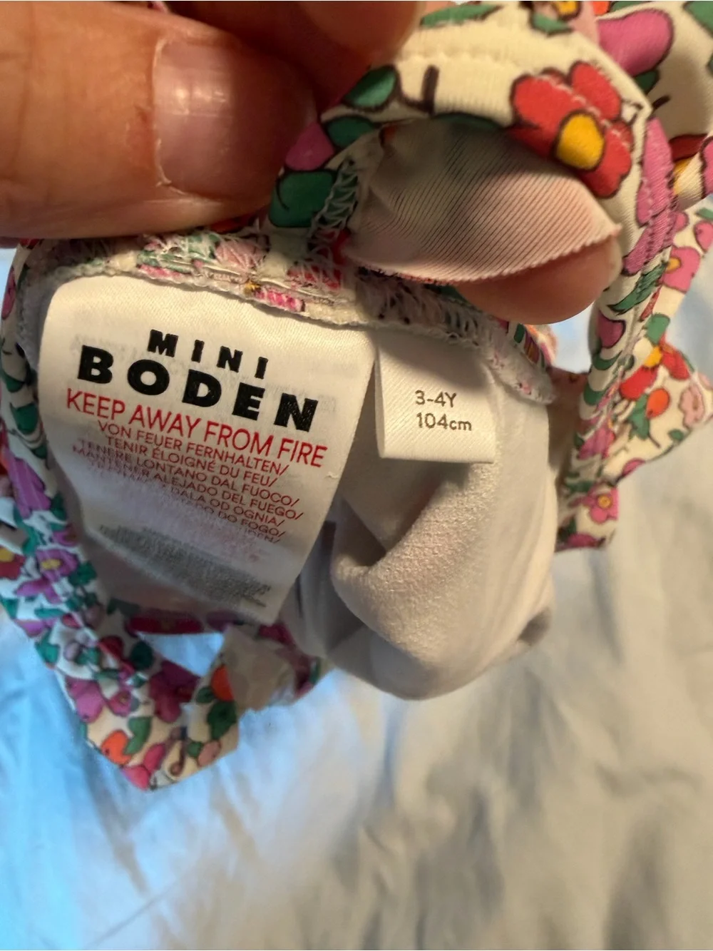 Mini Boden Hallie Frill Strap Swimsuit, 3-4 years